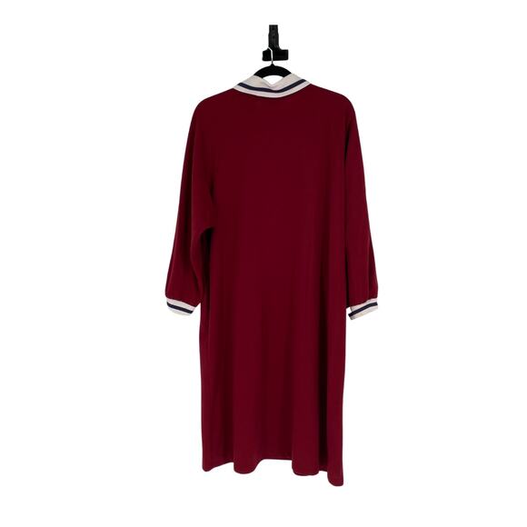 Sears Red Polo Collar Midi Dress for Work - Picture 2 of 12